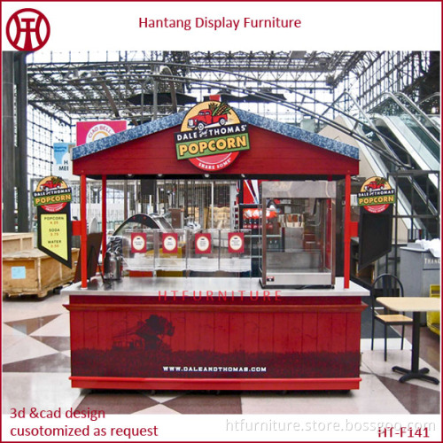 Outdoor retail popcorn kiosk for sale